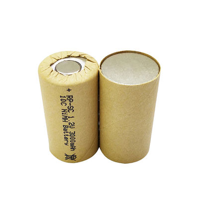 Купить Никелевая 10c батарейная ячейка Sub-C SC3000mah 1,2 V Ni Mh перезаряжаемая батарея online manufacture