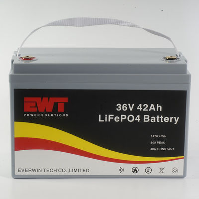Купить 130 Wh/kg Плотность энергии LiFePO4 36V 50Ah аккумулятор с встроенными функциями безопасности BMS и конфигурацией призма Производство в сети