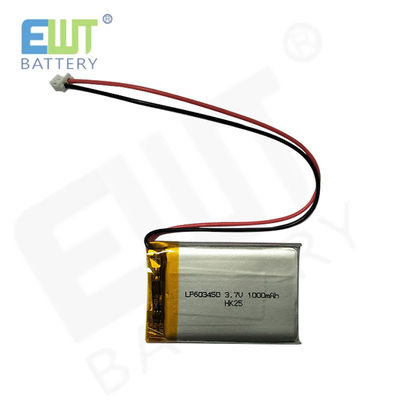 Купить OEM ODM поддерживается литий-ионный полимерный аккумулятор LP603450 3.7V 1000mAh online manufacture