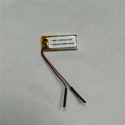 Купить LP301324 3.8V 90mAh Литий полимерная батарея OEM Odm Поддерживается Производство в сети