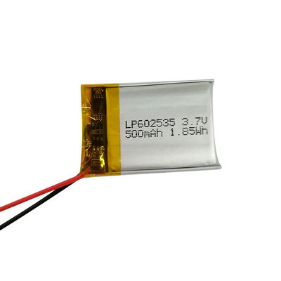 Купить LP602535 3,7V 500mAh литий-полимерная батарея с сертификацией IEC62133 и текущим разрядом 1C Производство в сети
