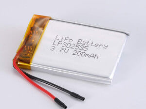 Купить LP302535 3,7V 200MAH высокоскоростной тип LiPo Pack с напряжением 3,7V, температурой разряда от -20°C до 60°C online manufacture