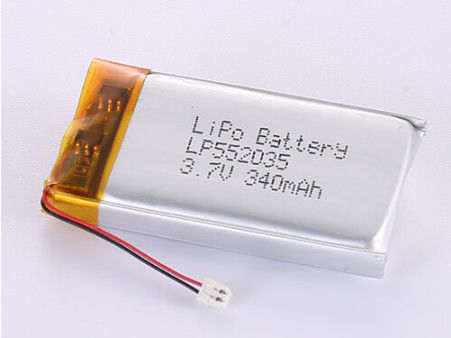 Купить Низкотемпературный липолимерный аккумулятор LP552035 3.7V 340MAH с серебряной фольгой и прозрачным ПВХ Гарантия 12 месяцев 1 год online manufacture