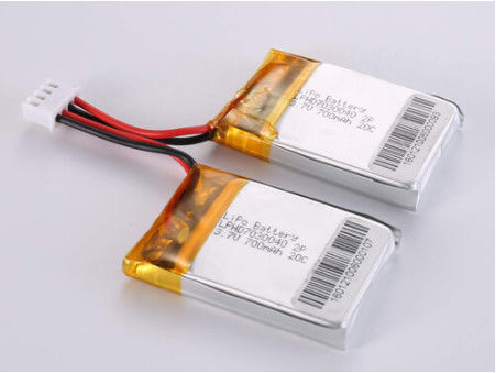 Купить Li-polymer Rechargeable Battery LPHD7030040 3.7V 700MAH Oem Odm Supported for -20°C To 60°C Производство в сети