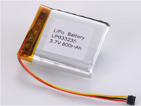 Купить LP633235 3.7V 800MAH Li-polymer Battery CE Certified for -20°C To 60°C Industrial Applications online manufacture