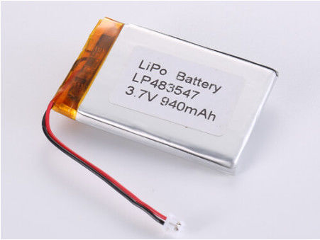 Купить LP483547 3.7V 940MAH Lithium Polymer Battery with ROHS Certification and Wide Temperature Range online manufacture