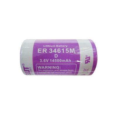 ER34615m Литийная батарея Первичная 14500mAh Li Socl2 3.6V батарея
