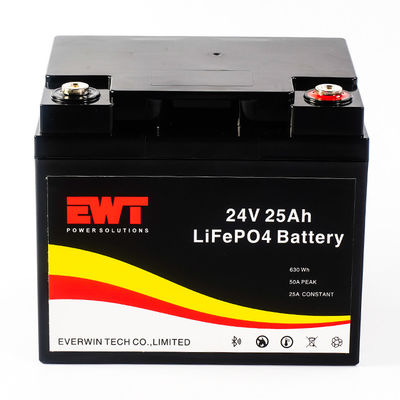 EWT IFR32700 24v 25ah Lifepo4 аккумуляторный пакет 12,8v 100000mah глубокий цикл литий-ионный аккумулятор