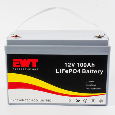 OEM LiFePO4 батарея для хранения энергии 12,8V 100ah с панелью / проводами / разъемом
