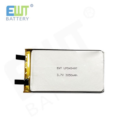 Литий-полимерная батарея LP545497 3.7V 3050mAh с защитой от перезарядки и функциями безопасности печатных плат