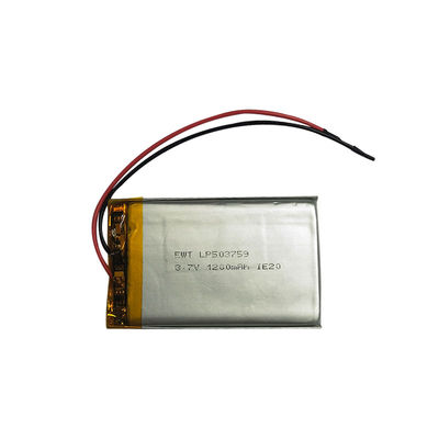 LP503759 3,7V 1200mAh Ли-полимерная батарея с максимальным током зарядки 1C