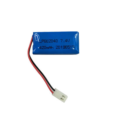 LP602040 7,4V 420MAH литий-полимерная батарея с зарядом 0.2C и PCM включен