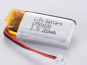 3.7V 200MAH 1S1P Литий-полимерный аккумулятор с 12-месячной гарантией и токсичными материалами