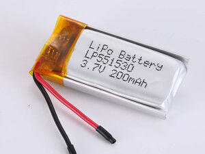 LP551530 200MAH серебряная литий-полимерная батарея с 500 циклами