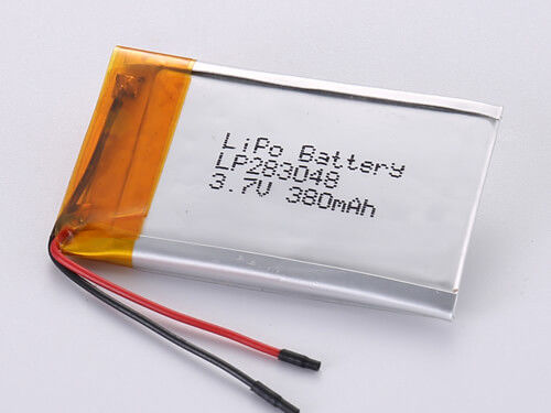 LP283048 3.7V 380MAH А-класса перезаряжаемая литий-полимерная батарея -20 до 45 градусов по Цельсию