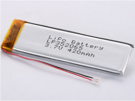 LP352065 3.7V 420MAH Литий полимерный аккумулятор с 50 мм красными и черными проводами ROHS сертифицированная 12 месяцев гарантия