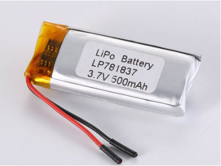 Требования клиента 3.7V 500mah LiPo аккумулятор с высокой емкостью и литийным полимерным аккумулятором