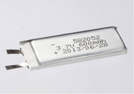 3.7V 600MAH 3.7V Серебряный полимерный аккумулятор с перезаряжаемыми ячейками Литий полимерный аккумулятор для тяжелых применений