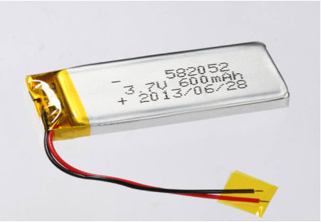 3.7V 600MAH CC/CV Способ зарядки Призматическая литий-ионная батарея Производители 582052 Литий-полимерная батарея Серебро