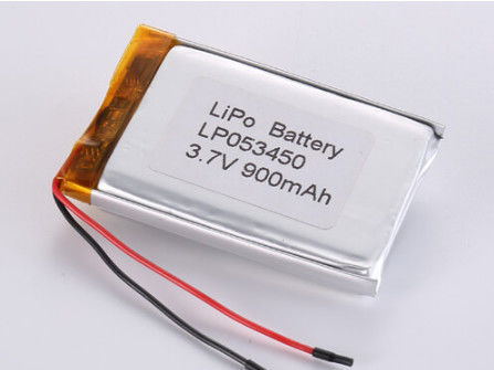 LP053450 3,7V 900MAH литий-ионные батареи производители Химический состав Литий-полимер высокой емкости Липо-пакет Температура разряда -20°C до 60°C