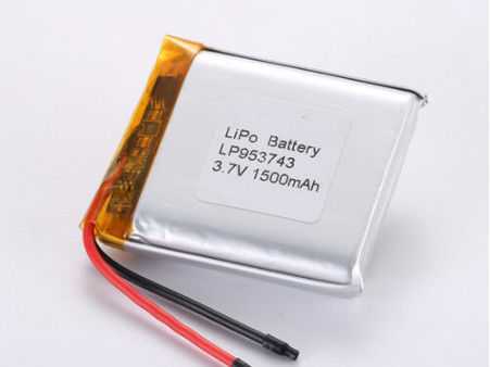 LP953743 3.7V 1500MAH производители литий-ионных батарей Долговечные литий-полимерные аккумуляторы с перезарядкой -20°C до 60°C