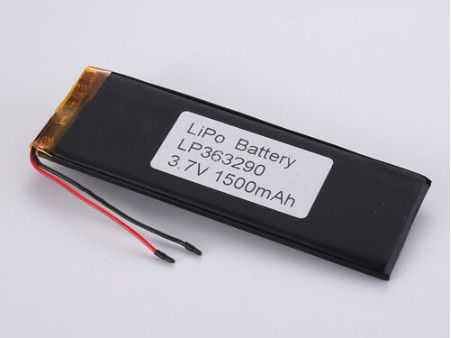 Серебро 3.7V 1500MAH Ли-ионные батареи Производители высокопроизводительный LiPo пакет с классом A и 1C пиковой скоростью разряда