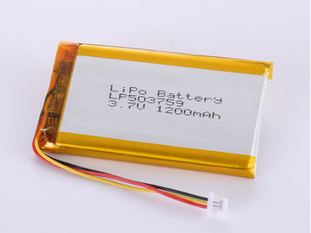 LP503759 3.7V 1200MAH Ли-ионные батареи Производители Серебро для перезаряжаемых устройств