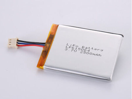 2500MAH Ли-ионные батареи Производители, LP615064 3.7V Липо батареи для требований клиентов