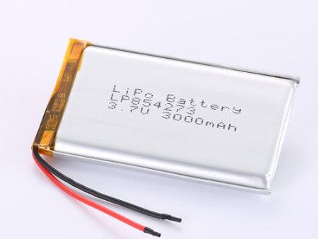 LP854273 3,7V 3000MAH Литий полимерная батарея CC/CV Способ зарядки Защита от перезарядки JST/Тип индивидуального разъема