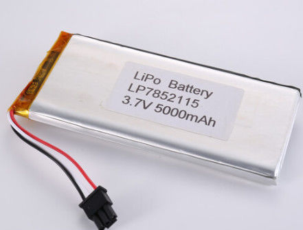 LP7852115 3.7V 5000MAH Ли-ионные батареи Производители OEM Odm Поддерживается высокая емкость LiPo Pack с 2-3 часами времени зарядки