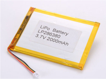 LP286380 3.7V 2000MAH Ли-ионные батареи Производители Защита от перезарядки и заряжаемые для требовательных условий